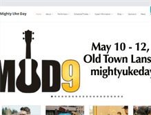 Tablet Screenshot of mightyukeday.com